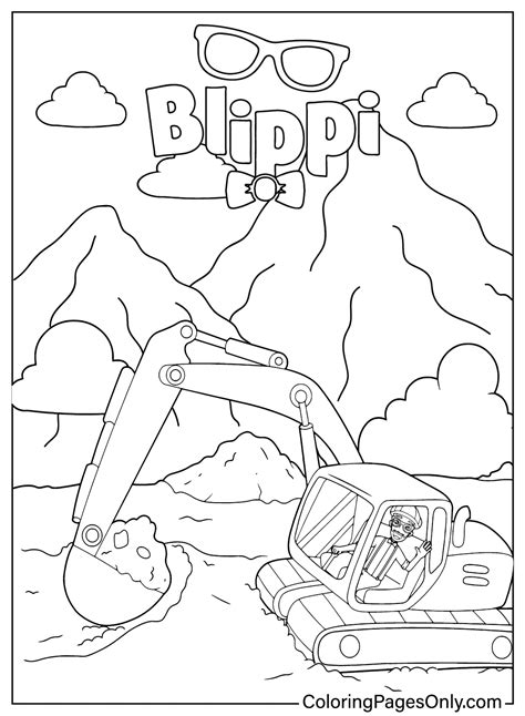 Blippi Coloring Pages Printable