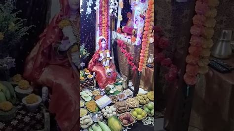 गौरी गणपती पूजन ️shortsgauridecorationgauriganpatidecorationgaurigauriganpatispecial