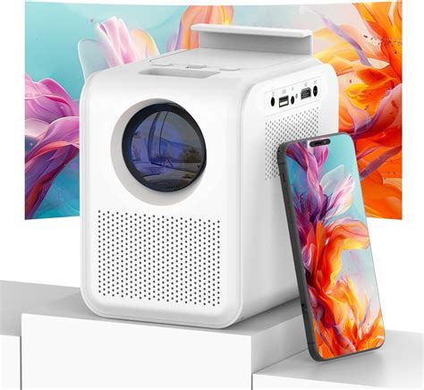 QIAOLET Videoprojecteur WiFi Bluetooth Mini Video Projecteur Full HD