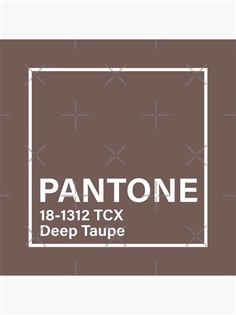 Pantone 18 1312 Tcx Deep Taupe Poster Von Princessmi Com Redbubble