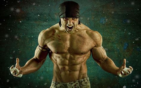 Download Six Pack Muscle Angry Man Handsome Hd Wallpaper By Ralf Mack