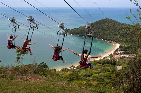 Ziprider A Tirolesa Do Parque Unipraias Em Cambori Vem Pro Parque