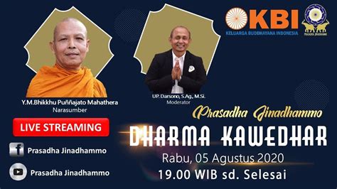 LIVE Dharma Kawedhar Y M Bhikkhu Puññajato Mahathera YouTube