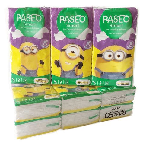 Jual PASEO TISSUE SMART FACIAL POCKET 6 PAK X 12 SHEETS 2 PLY HANKY