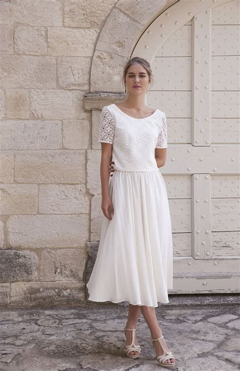 8 tenues sublimes pour votre mariage civil Robe de mariée civile