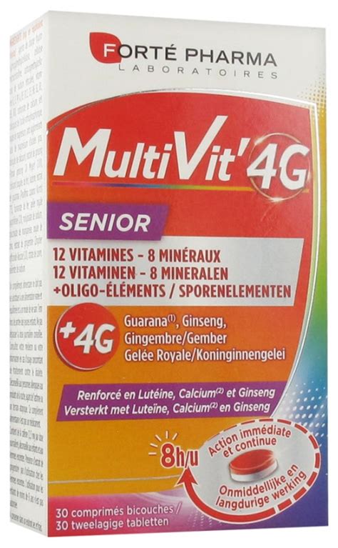 Forté Pharma Multivit4g Senior 30 Comprimidos Bicapas