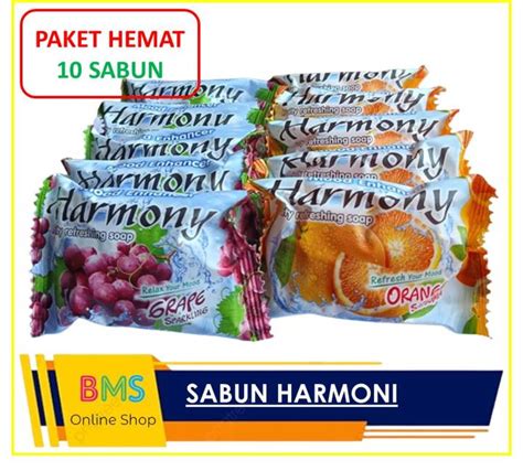 Paket Hemat Batang Sabun Mandi Harmony Aroma Buah Ukuran Gr