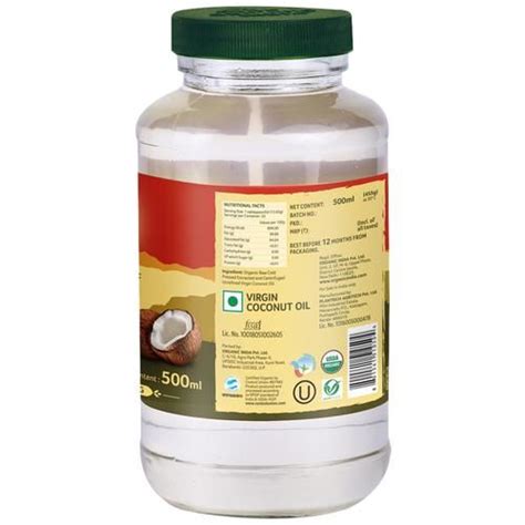 Buy Organic India Virgin Coconut Oil FSSAI USDA Organic Certified