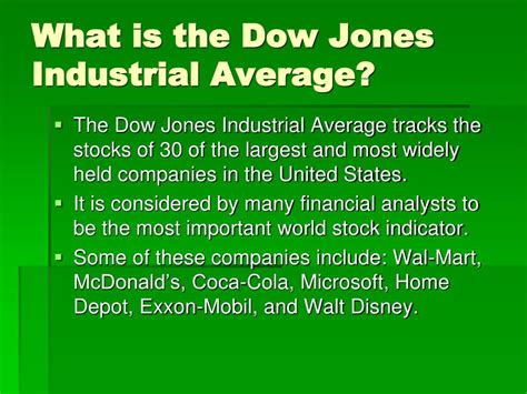 PPT - The Dow Jones Industrial Average PowerPoint Presentation, free ...