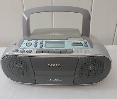 Sony CFD S01 AM FM Cassette Recorder CD Player Portable Stereo Tested