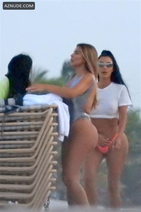 Kim Kardashian Sexy Wearing A Thong Bikini After Stepping Out In Miami AZNude