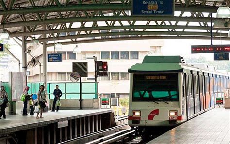 Ampang Line Lrt And Sri Petaling Line Lrt 45km Of Lrt Rail Tracks With