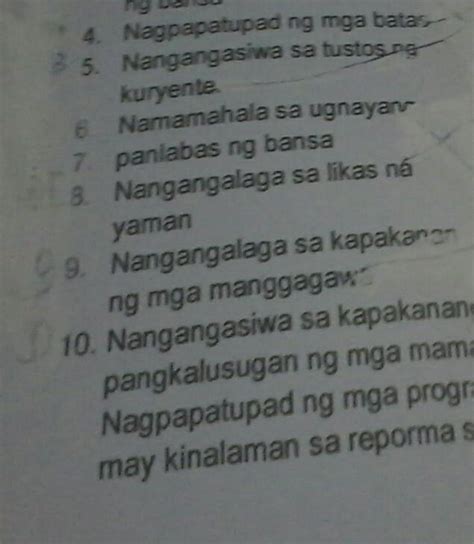 Nagpapatupad Ng Mga Batas Brainly Ph