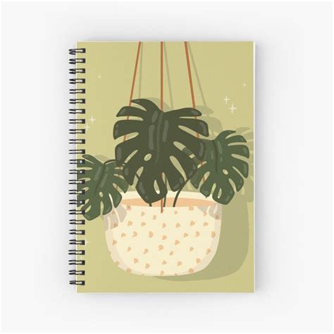 Notizbuch Mit Pastel Green Hanging Plant Von Sarah Eichert In