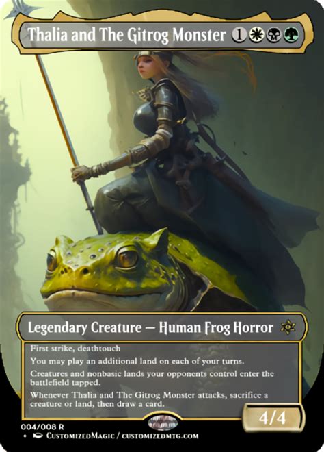 Thalia And The Gitrog Monster Magic The Gathering Proxy Cards