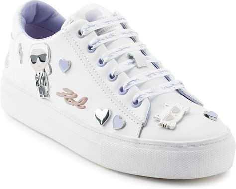 Karl Lagerfeld Paris Women S Cate Pins Lace Up Embellished Sneaker