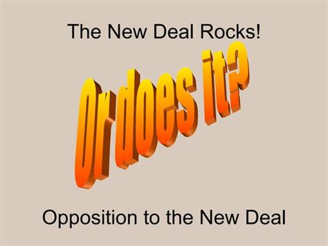 New Deal Criticism | PPT