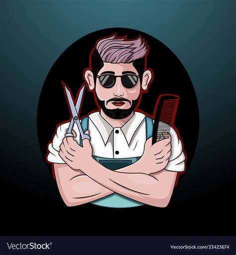 Barber Men Vector