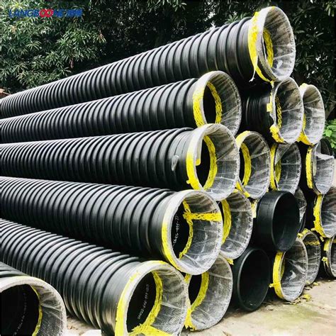 HDPE 1000mm Krah Pipe Twining Structural Wall Pipe For Underground