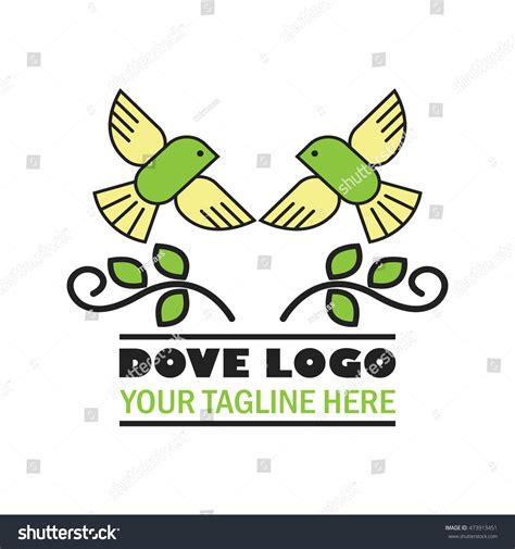 Peace Dove Logo Design Template Stock Vector (Royalty Free) 473913451 ...