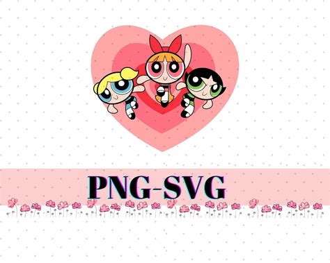 Powerpuff Girls Svg Png Powerpuff Girls High Instant Download Cartoon