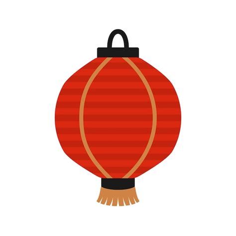 Premium Vector Chinese Traditional Red Lantern Flat Style Vector Illustration