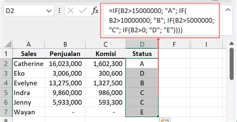 Cara Menggunakan Fungsi If Bertingkat Pada Excel Excelandor 2025