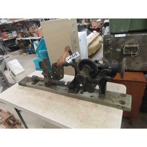 vintage champion blacksmith hand crank post drill