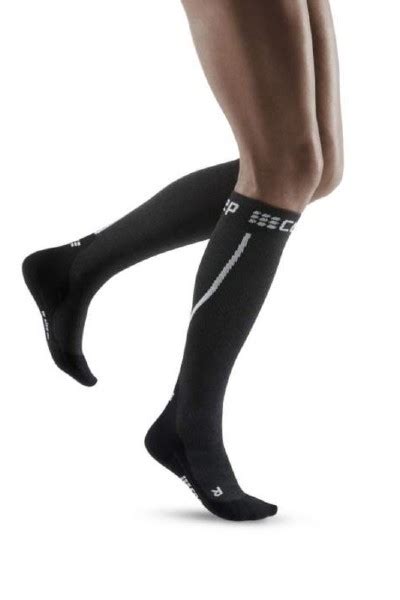 Cep Womens Grey Winter Compression Socks Compression Stockings