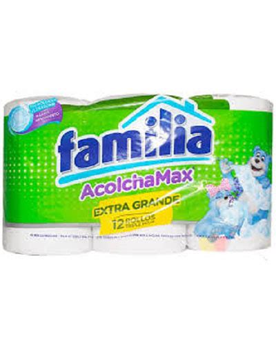 PAPEL HIGIENICO FAMILIA XG ACOLCHAMAX EXTRA GRANDE VERDE BX4X12X1 PFEX