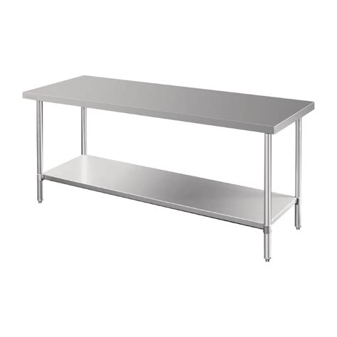 Vogue Premium Stainless Steel Prep Table 1800mm