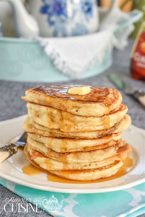 Les Vrais Pancakes Américains Faciles Et Rapides Amour De Cuisine Recette Recette Pancakes