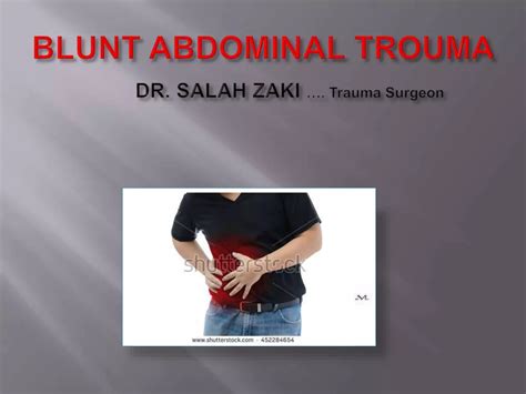 Blunt Abdominal Trauma | PPTX