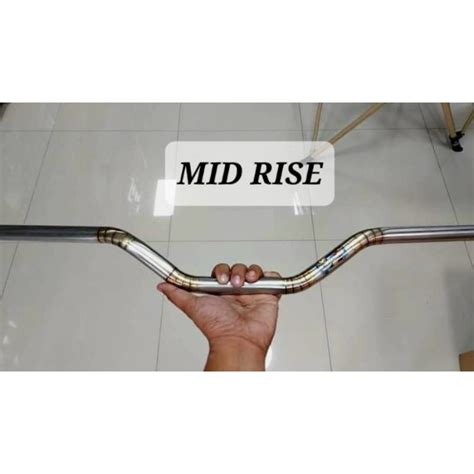 MUFAC HANDLEBAR MID LOW RISE WITH MUFAC EMBLEM NMAX PCX FINO Shopee