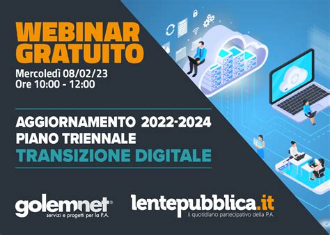 Webinar Gratuito Piano Triennale Transizione Digitale