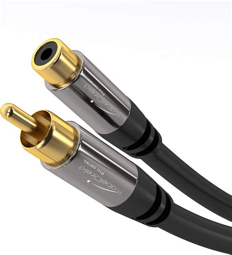 5m Cinch Verlängerungskabel Stereo Audiokabel 2X Cinch Stecker auf