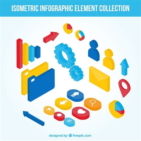 Elementos Infographic Teis No Projeto Isom Trica Vetor Premium