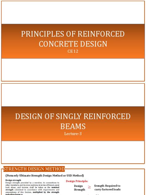 PDF Lecture 03 - Design of Singly Reinforced Beam | PDF | Beam ...