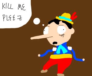 Crying Pinocchio - Drawception