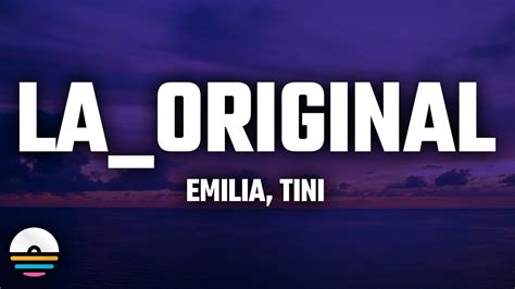 Emilia TINI La Original Letra Lyrics YouTube