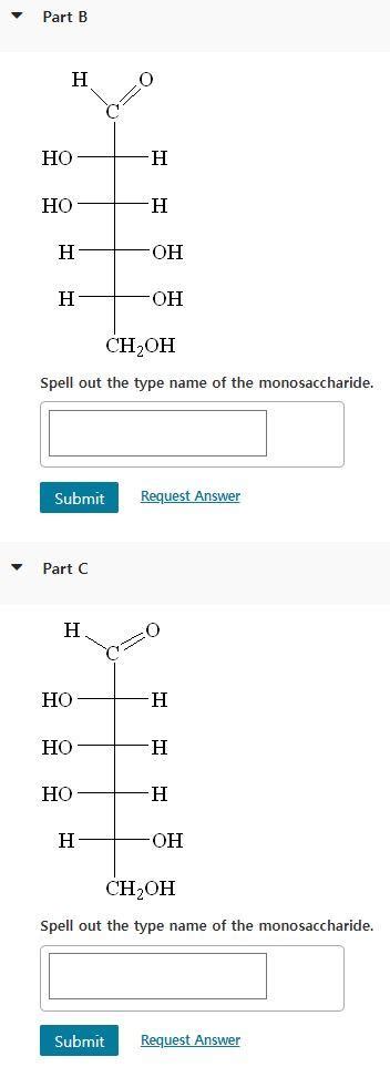 Solved Classify Each Of The Following Monosaccharides By The