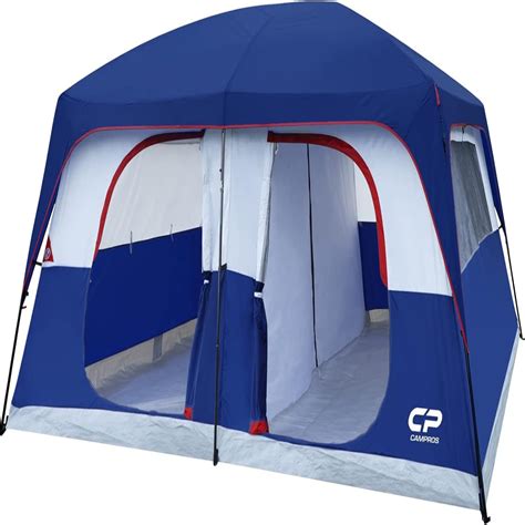 Tent 9/12 Person Camping Tents 2/3 Room Weather Resistant Family Cabin Tent 6 Large Mesh Windows ...