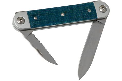 Maserin Knife Sessantesimo Mcb Blue Micarta Pocket Knife