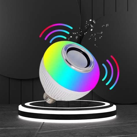 Lampada Bluetooth De Led Caixa De Som C Controle W Rgb Shopee Brasil