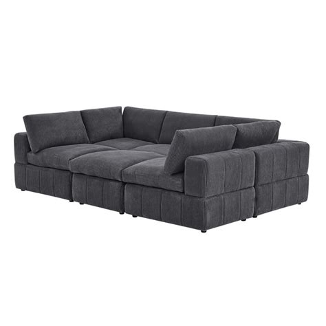 Wade Logan Arregui Piece Upholstered Sectional Reviews Wayfair