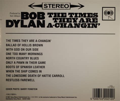 Bob Dylan The Times They Are A Changin