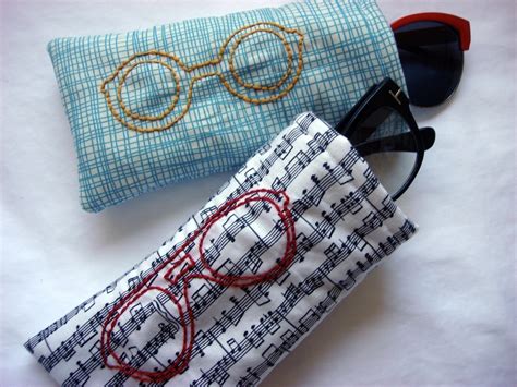 Embroidered Sunglass Case · How To Make A Glasses Case · Sewing On Cut Out Keep