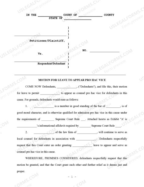 motion  leave definition  legal forms