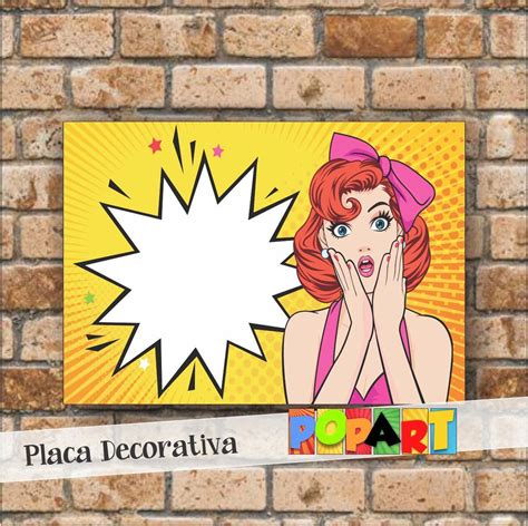 Placa Decorativa Pop Art Elo Produtos Especiais