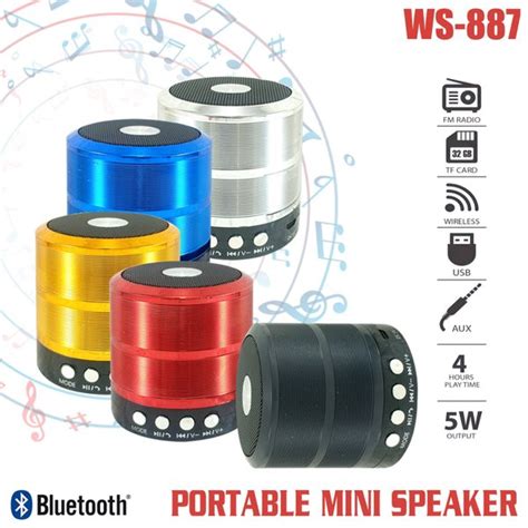 Jual Speaker Bluetooth WS 887 PORTABLE Wireless Speker Mini Music Box